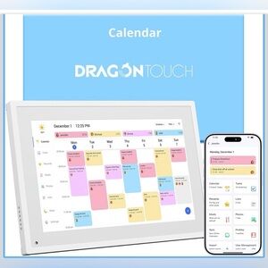 Dragon Touch 10.1 inch Digital Calendar Chore Chart – Interactive Touchscreen